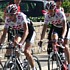 Frank et Andy Schleck pendant les championnats nationaux 2008 sur route